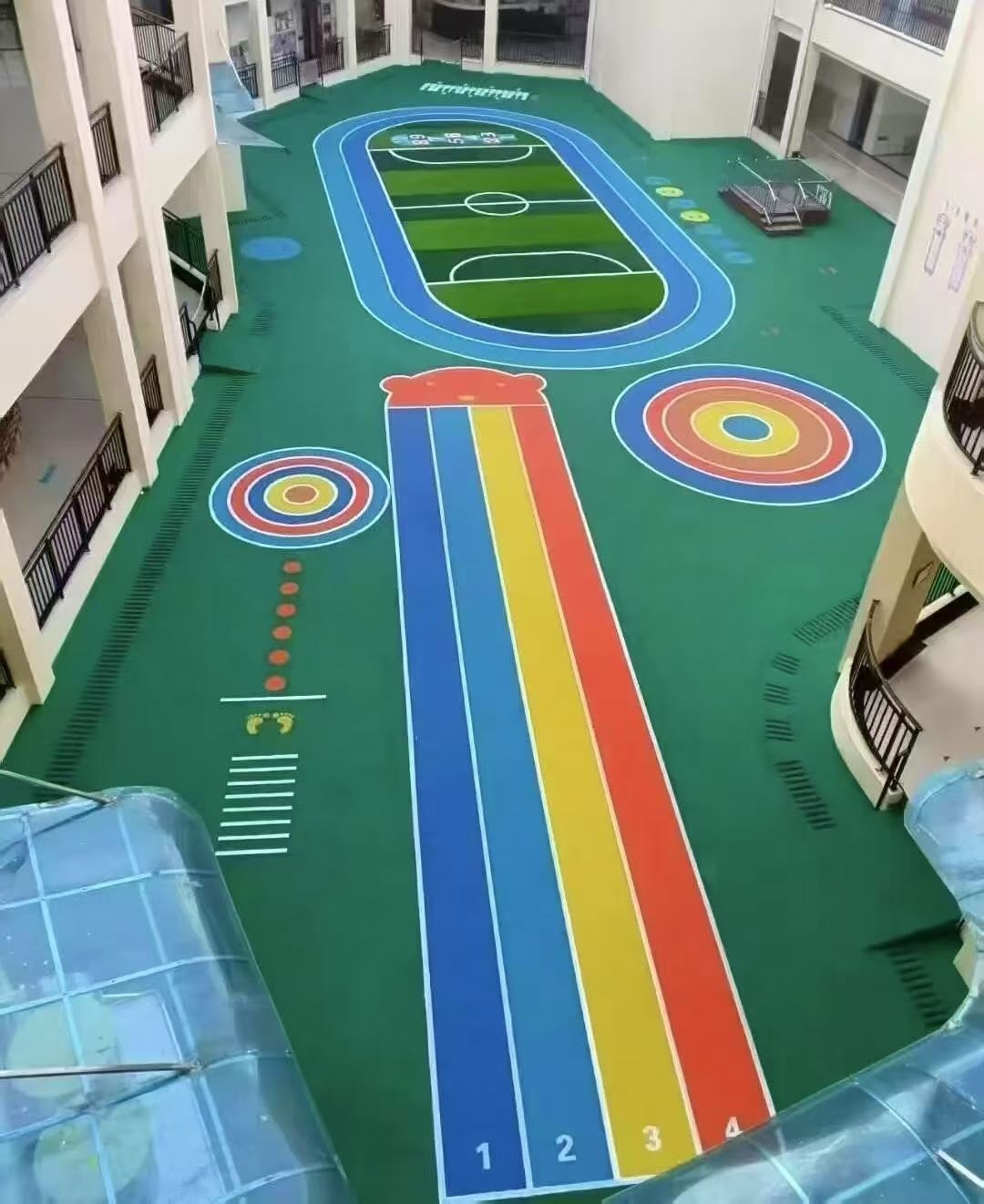 无锡市幼儿园塑胶跑道幼儿园塑胶跑道 - 厂家